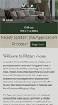 Mobile Screenshot of hiddenacresbyelon.com
